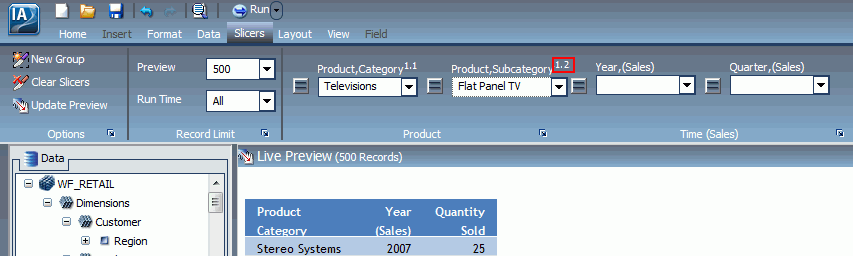 TV de Tela Plana no Menu Subcategoria de Produto