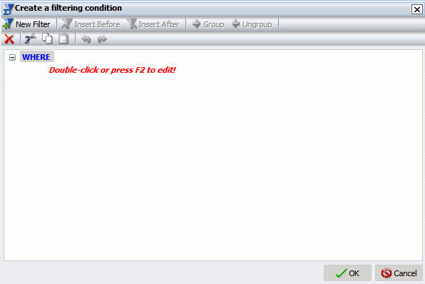 Clique duas vezes ou pressione F2 para editar o link.