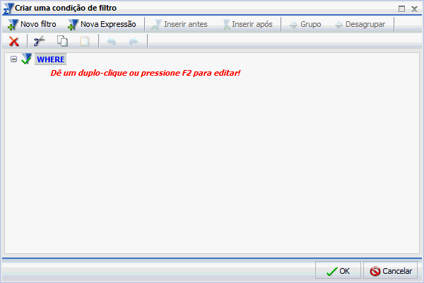 Clique duas vezes ou pressione F2 para editar o link.