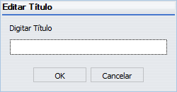 Caixa de Diálogo Editar Título