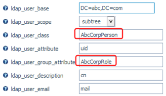 Autorização por atributo personalizado LDAP