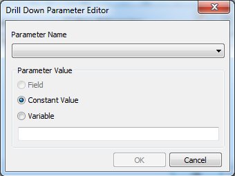 Drill Down Parameter Editor 