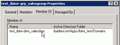 Member Of tab dialog box