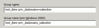 Group name field