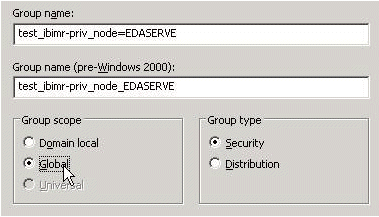 group name dialog box