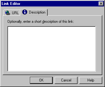 Link Editor dialog box