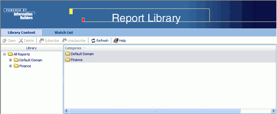 Report Library diagram