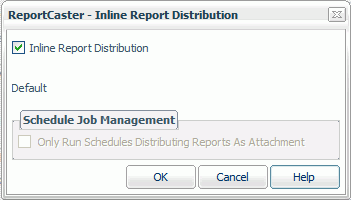 report distribution setting